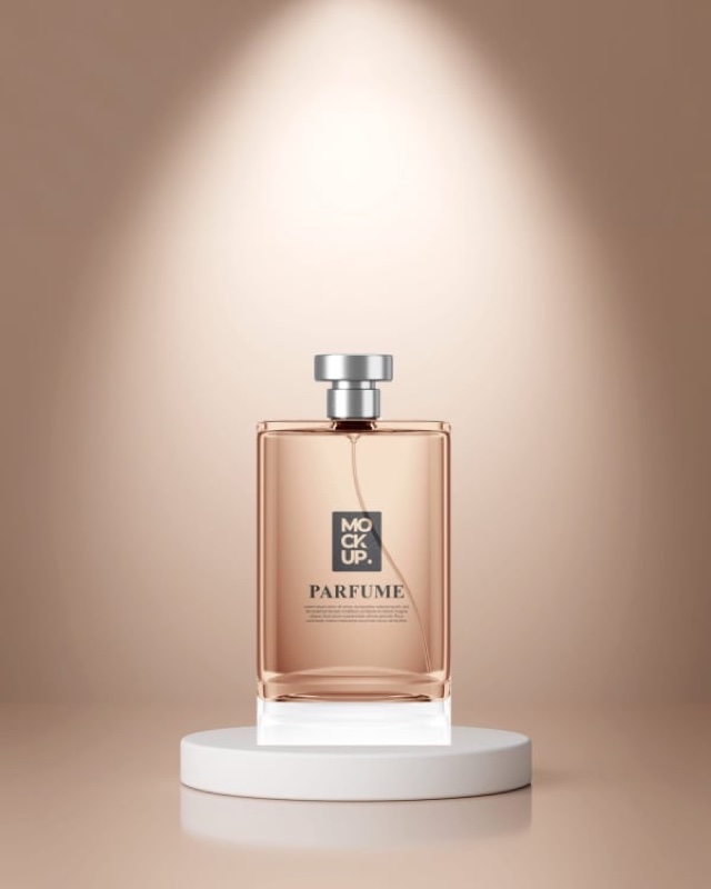 قالب منتج بصورة عطر مُزالة الخلفية في أندلسي
