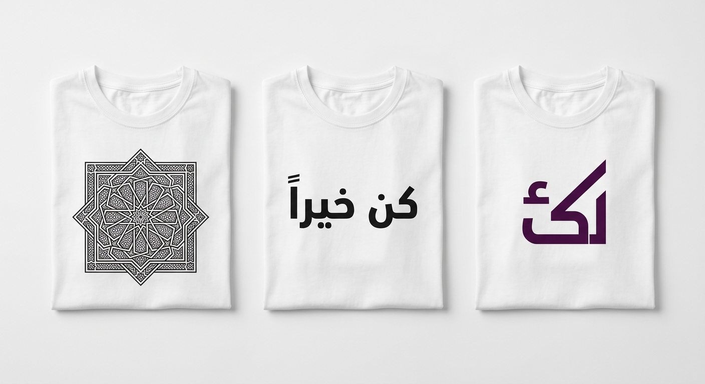 موكاب تيشيرت بتصميم عربي في أندلسي